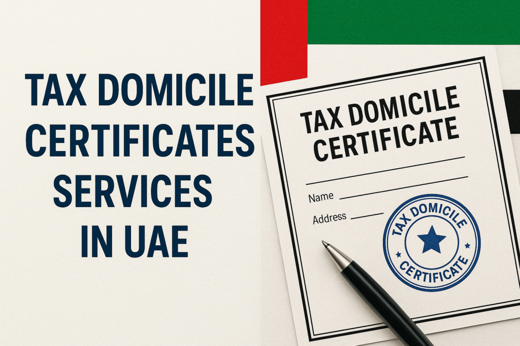 Tax Domicile certificate services in uae
