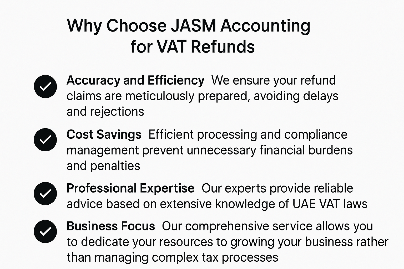 VAT Refunds Services in UAE