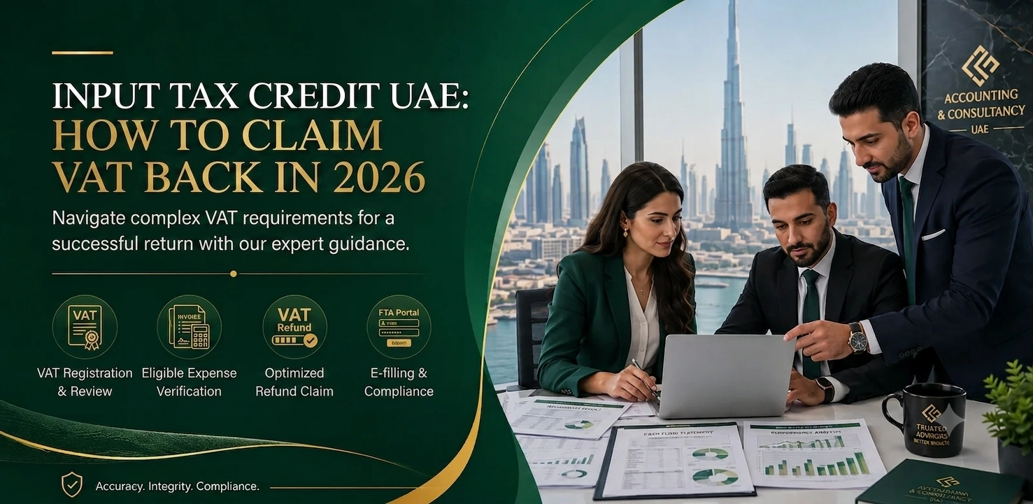 input tax credit UAE 2026 VAT recovery blocked input tax UAE business